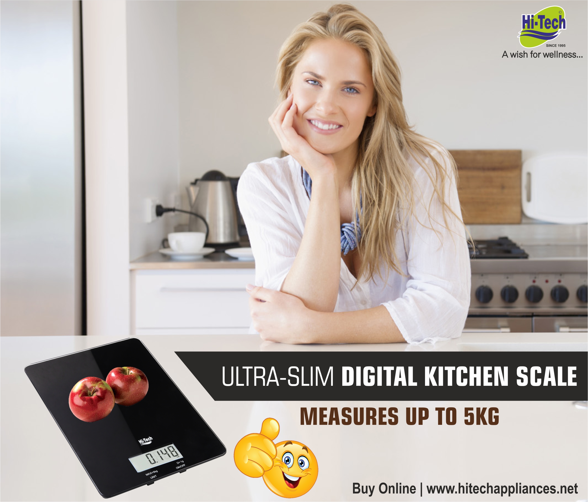 Slim Digital Kitchen Scale